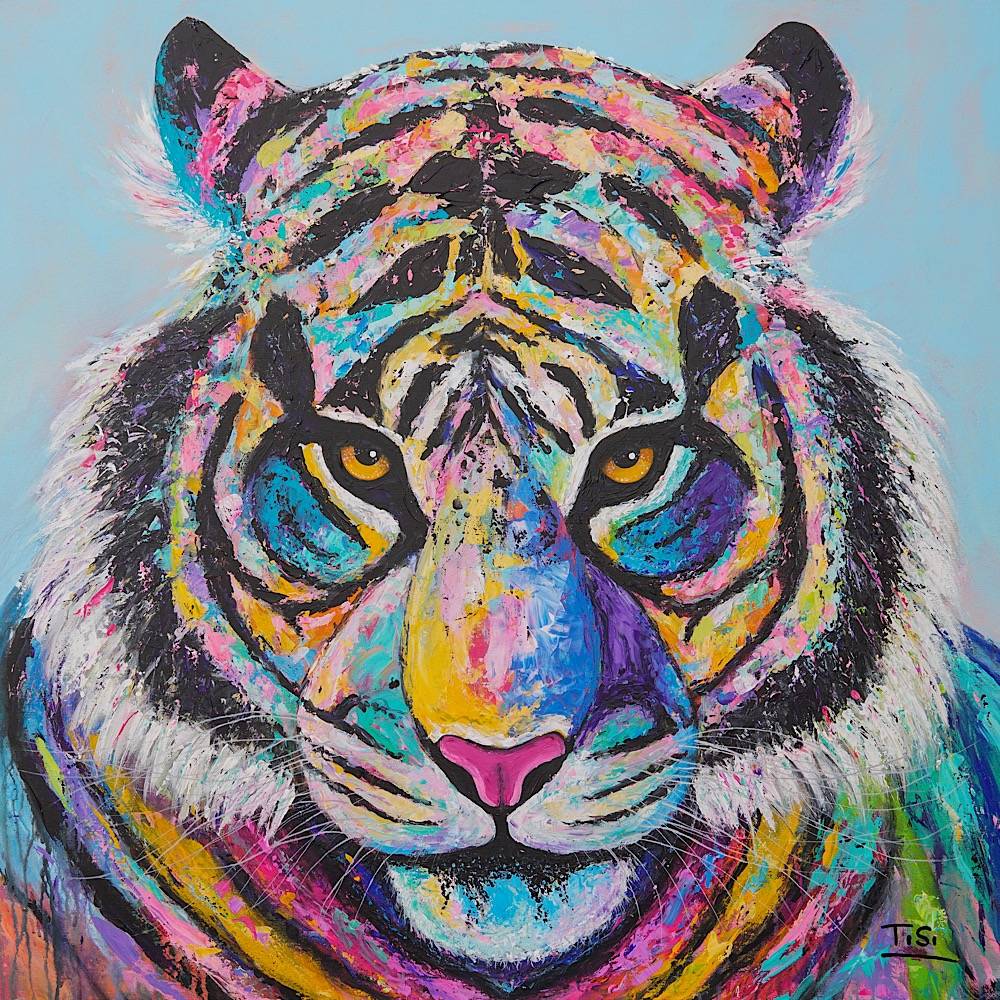 Kunstwerk Tiger "Ray" Contemporary Art, © Silke Timpe 2019