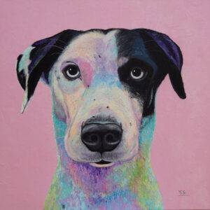 Modernes Hundeportrait "Alanis" © Silke Timpe 2021