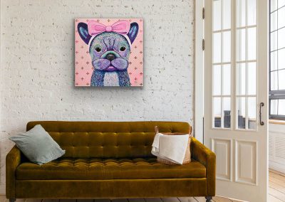 Pop Art Frenchie Französische Bulldogge "Aimé: That's The Way I like it" © Silke Timpe