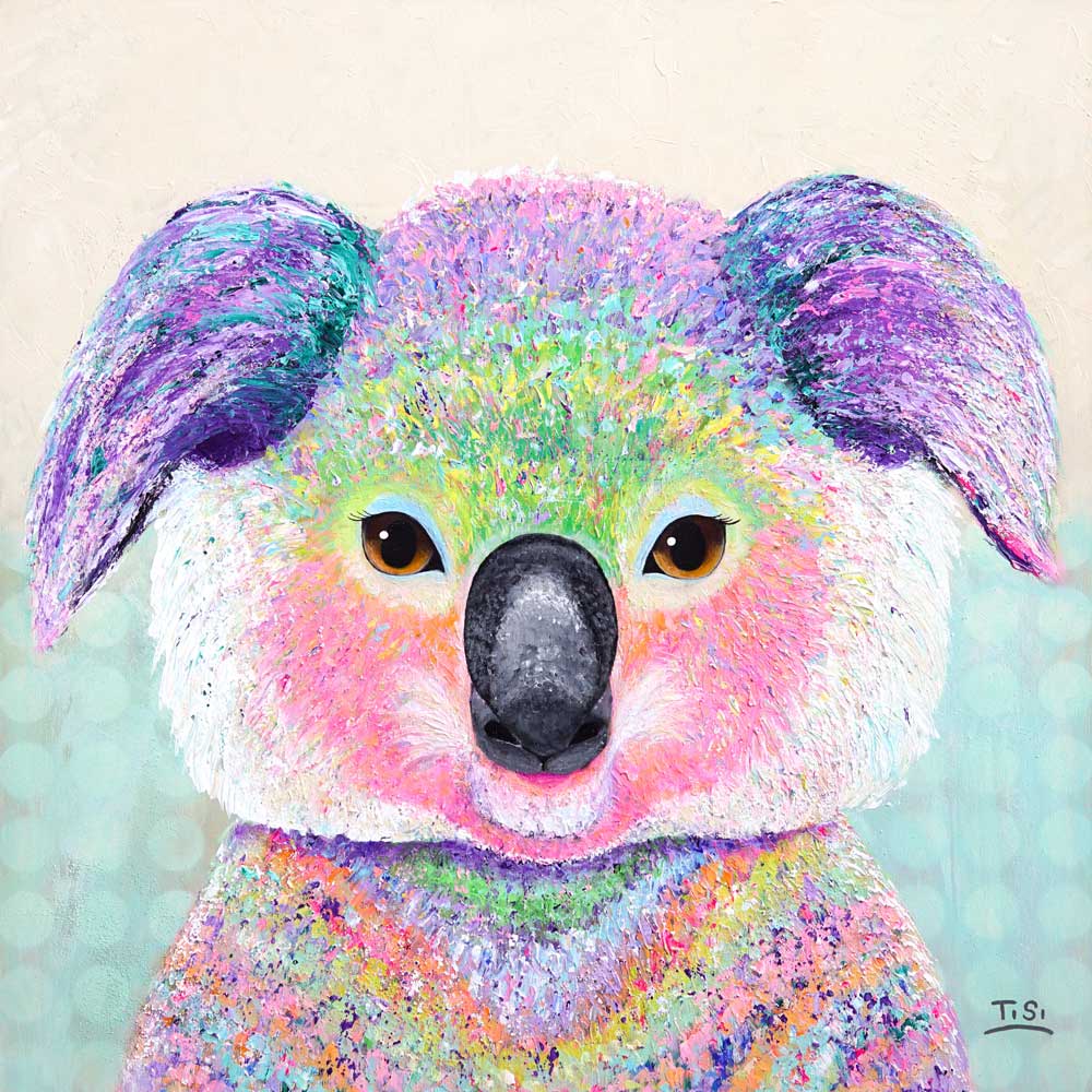 Pop Art Koalabär "Willow: Relax - Take It Easy" © Silke Timpe 2023