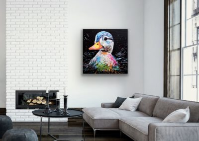 Pop Art Ente Duck "Gwendolyn: Vibrant Path" © Silke Timpe