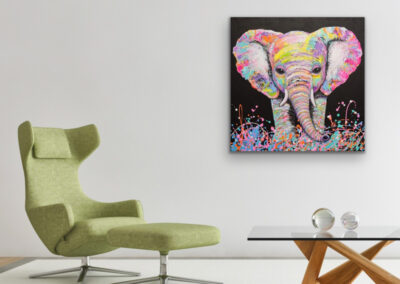 Pop Art Elefant "Tyra: Dance of Joy" © Silke Timpe