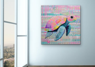 Pop Art Wasserschildkröte "Tilly: Gentle Flow" © Silke Timpe