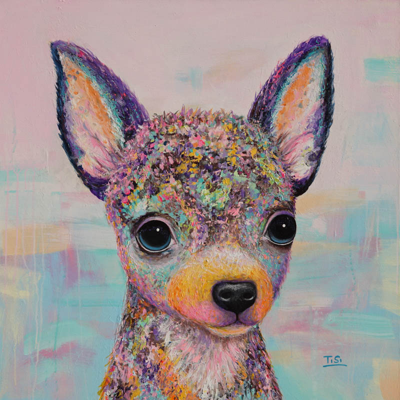 Pop Art Tierportrait Chihuahua "Mia" © Silke Timpe 2020